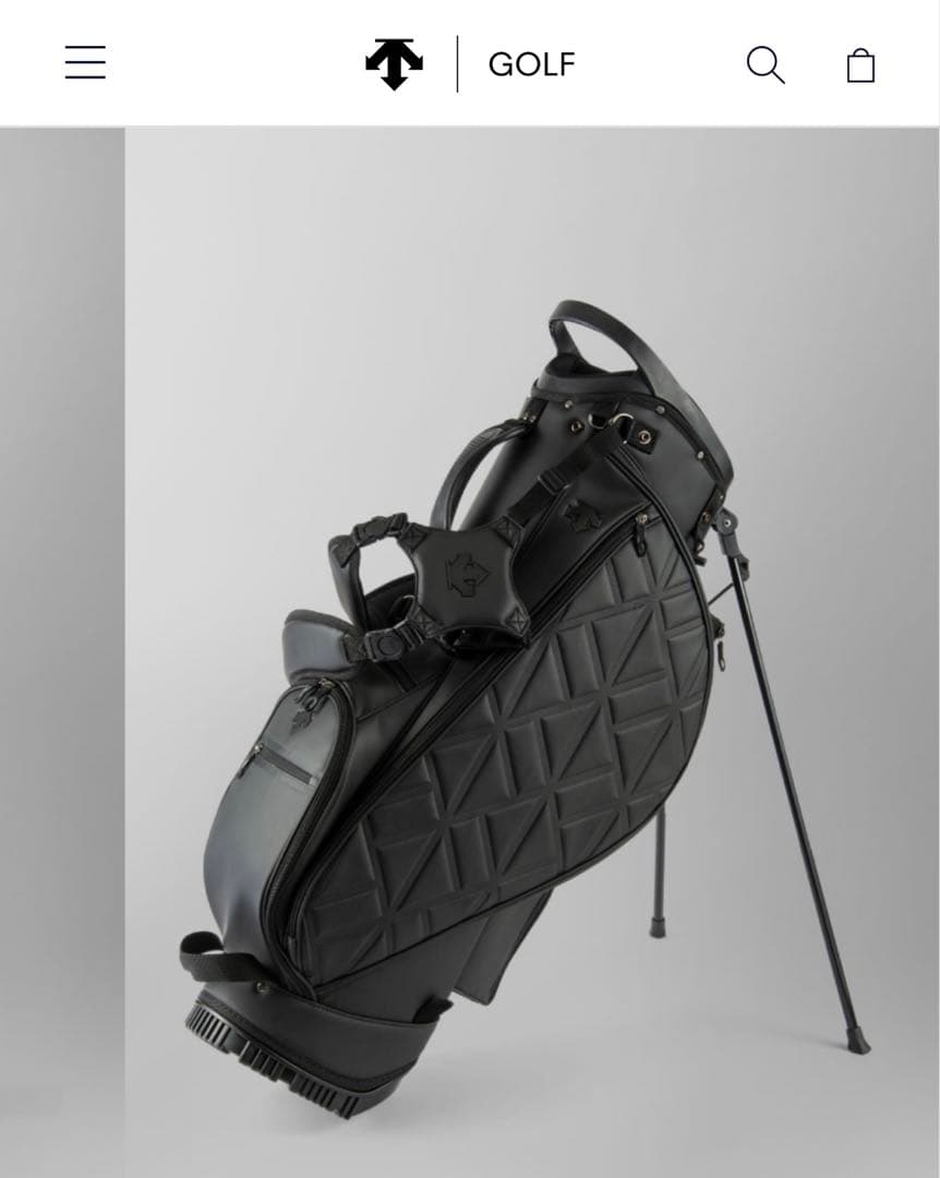 美品◼️デサントキャディバッグ黒レディースメンズコブラピンキャロテイラゴルフクラブ