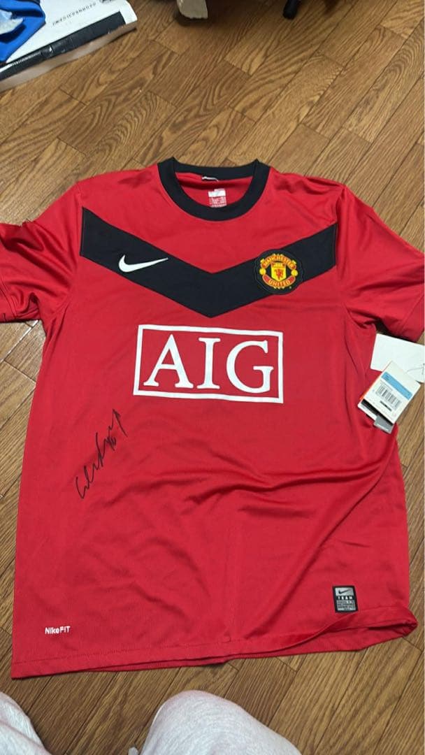 Nike Manchester United シャツ L サイン入り