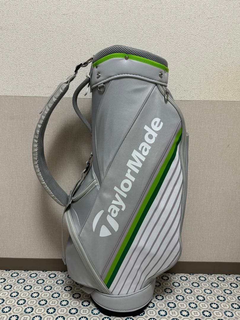 中古 TaylorMade ゴルフバッグ キャディバッグ グレー ゴルフ