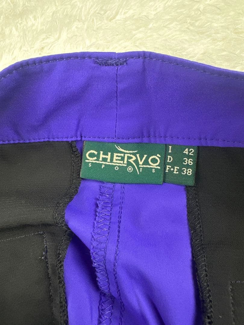 CHERVO シェルボ　パープル　ナイロンストレッチパンツ　ゴルフウェア