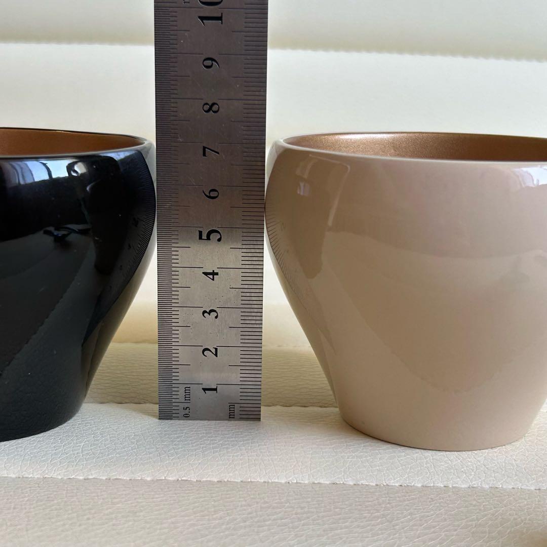 会津塗　内金　黒白　デザートカップ　漆器　お椀　ボウル　金彩　天然木　スプーン