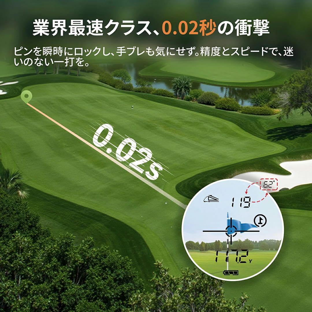 新品 ゴルフ距離計 CLASSIC T80 レーザー距離計 1000yd 充電式