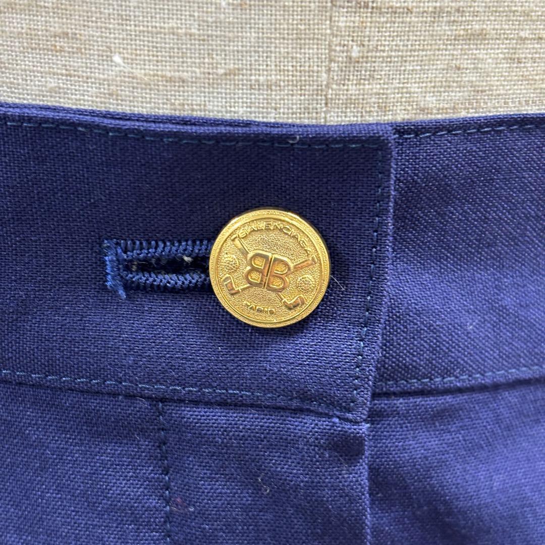 ★美品★ BALENCIAGA ゴルフウェア ネイビー テーパードパンツ S