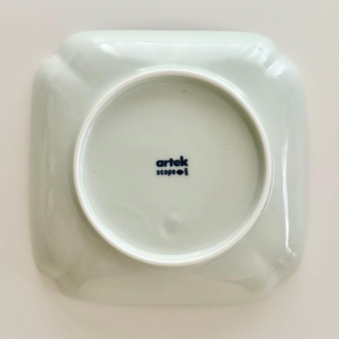 非売品　artek×scope 東屋 木瓜角皿 Lehti 正角02 2枚セット