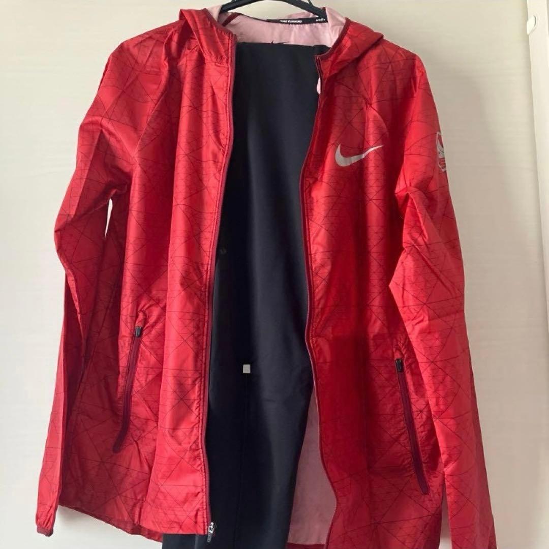 NikeRUNNINGナイキDRYfit ジャージ上下 セット　M メンズ　赤黒