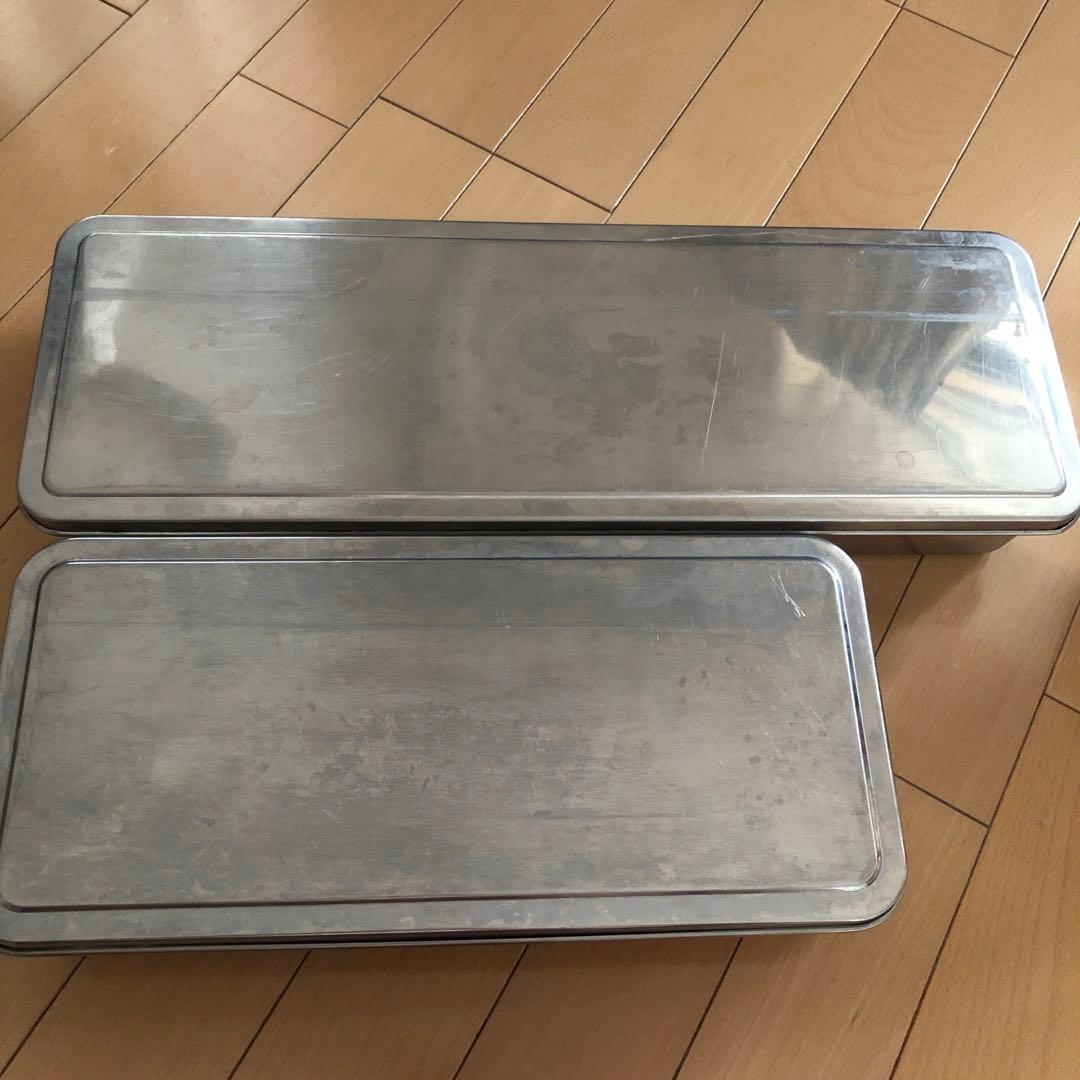 キッチン用保存容器/薬味ポット　4個、3個を収納可能な蓋付/ステンレス　２セット