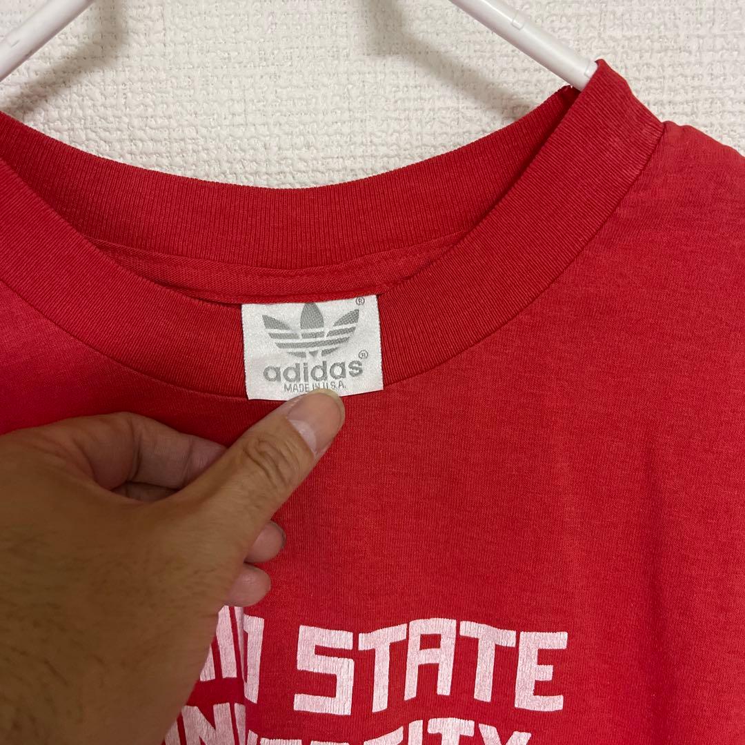 adidasオハイオ州立大学 バスケットボール Tシャツ 赤　　極上品