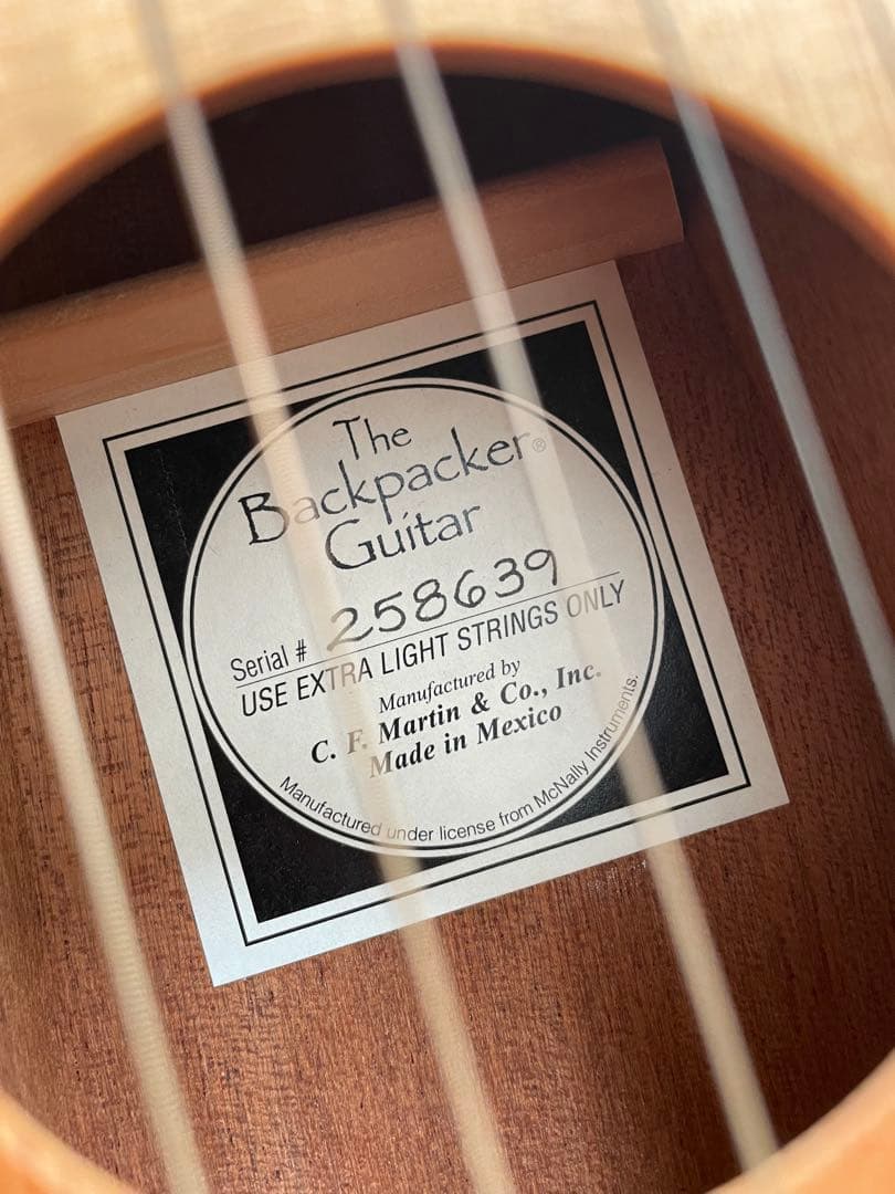 Martin マーチンバックパッカー　生産完了 美品 ケース付 トラベルギター