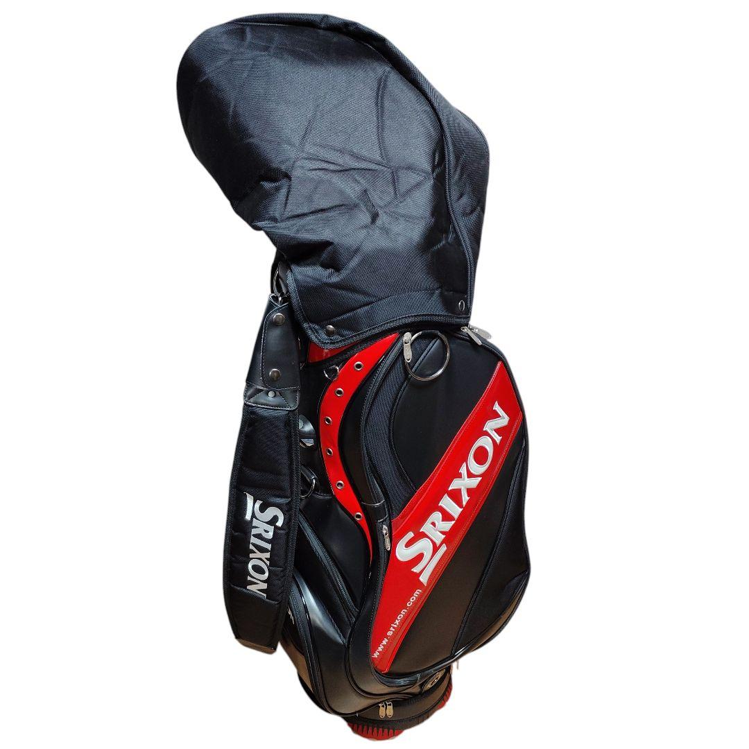 美品 Srixon キャディバッグ スリクソン ゴルフバッグ フードカバー付き