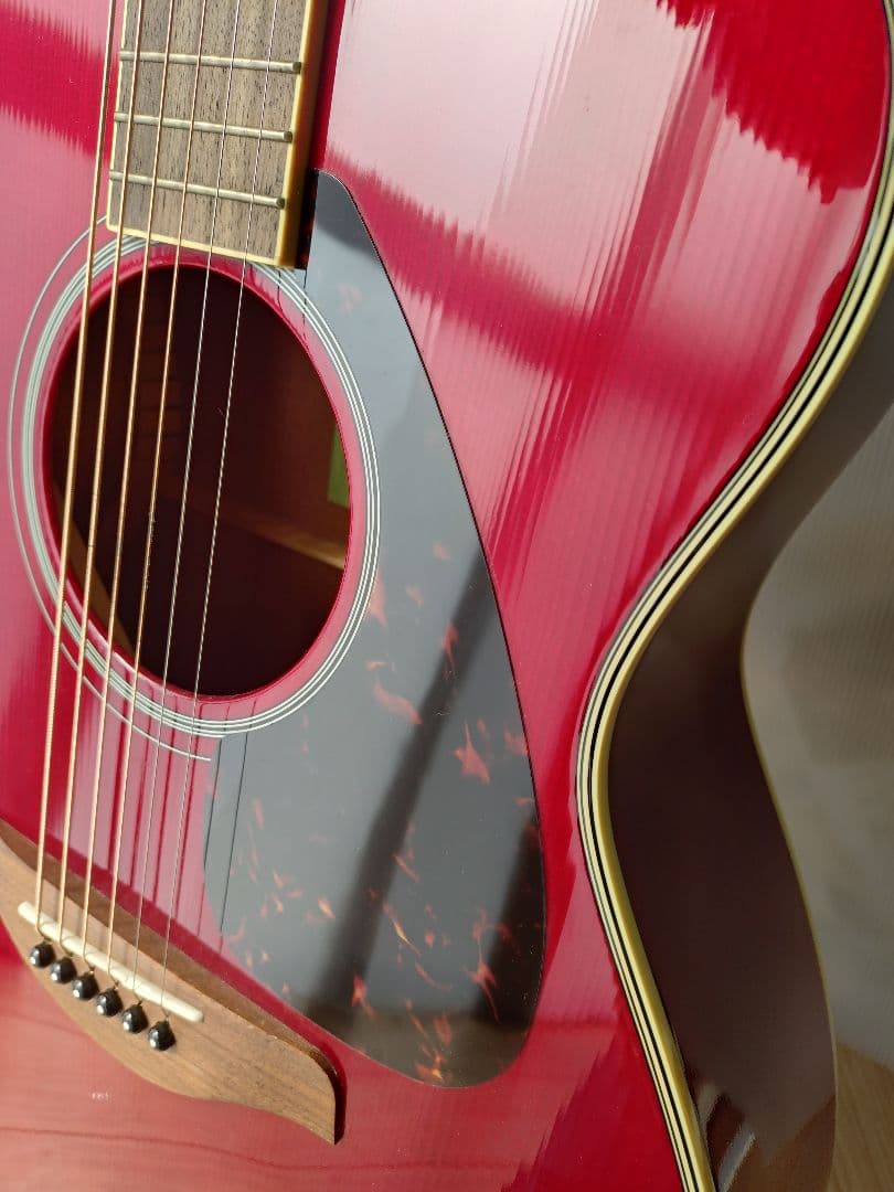 YAMAHA FS820 アコースティックギター レッド　ソフトケース付