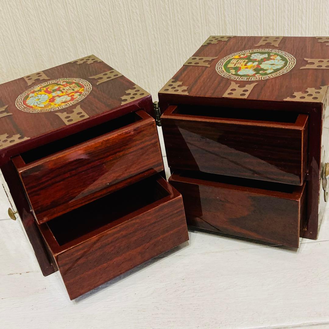 韓国 伝統工芸品 螺鈿細工 小物入れ 宝石箱 漆器 ジュエリーボックス