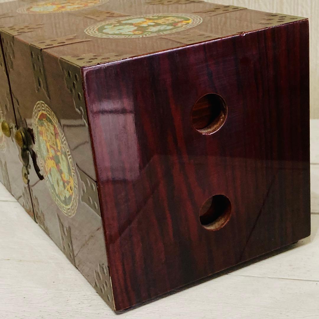 韓国 伝統工芸品 螺鈿細工 小物入れ 宝石箱 漆器 ジュエリーボックス