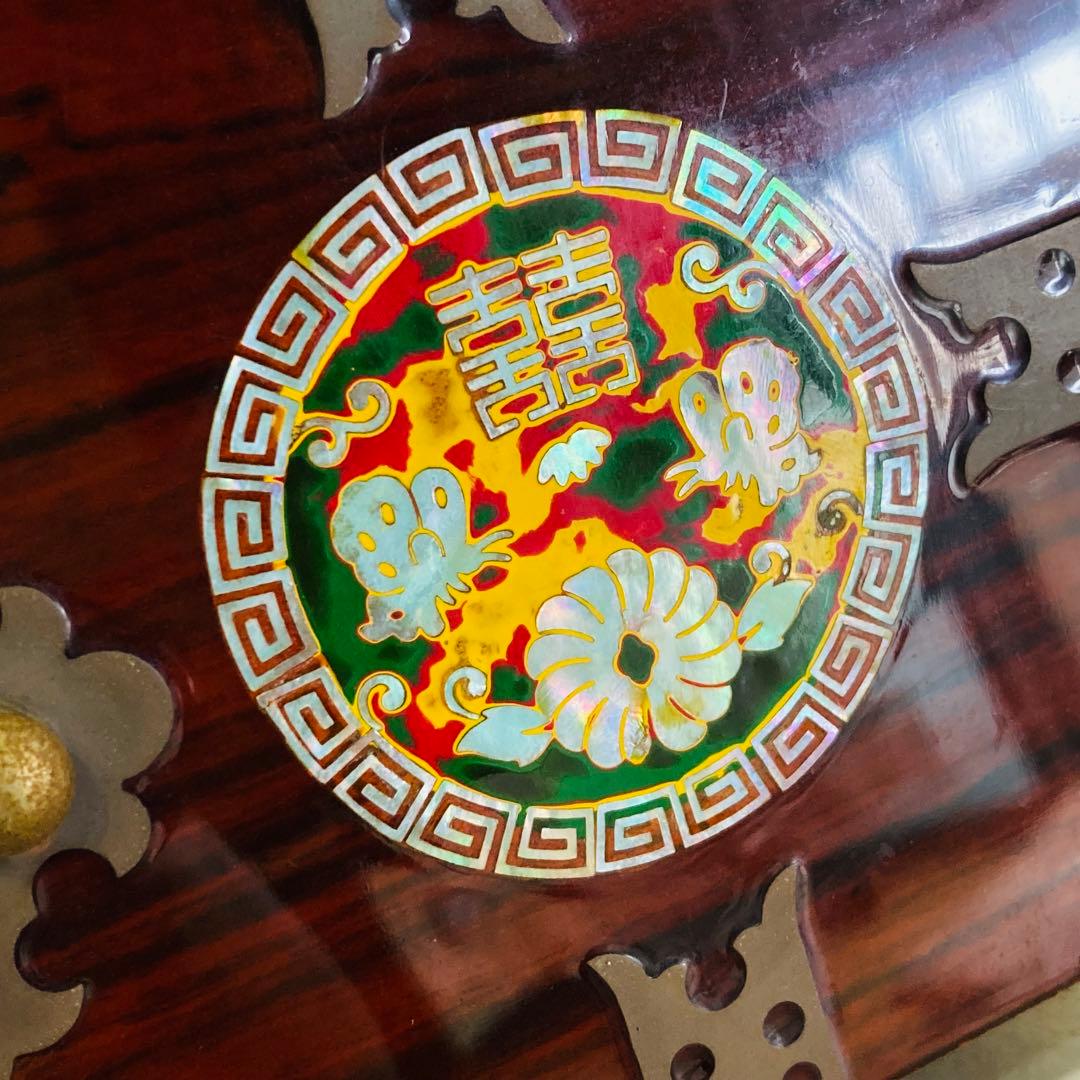 韓国 伝統工芸品 螺鈿細工 小物入れ 宝石箱 漆器 ジュエリーボックス
