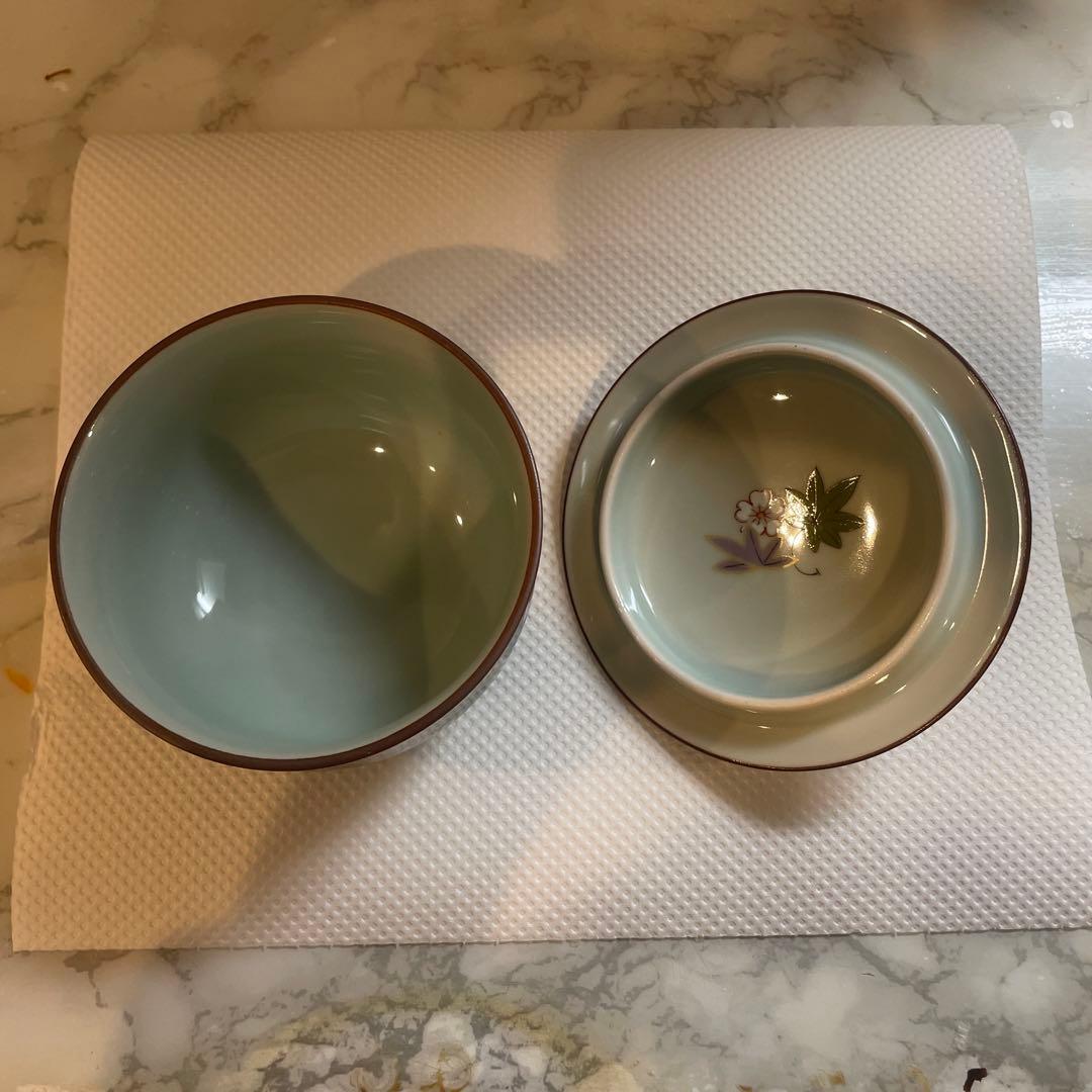 有田焼 蓋つき煮物椀 5個セット　昭和