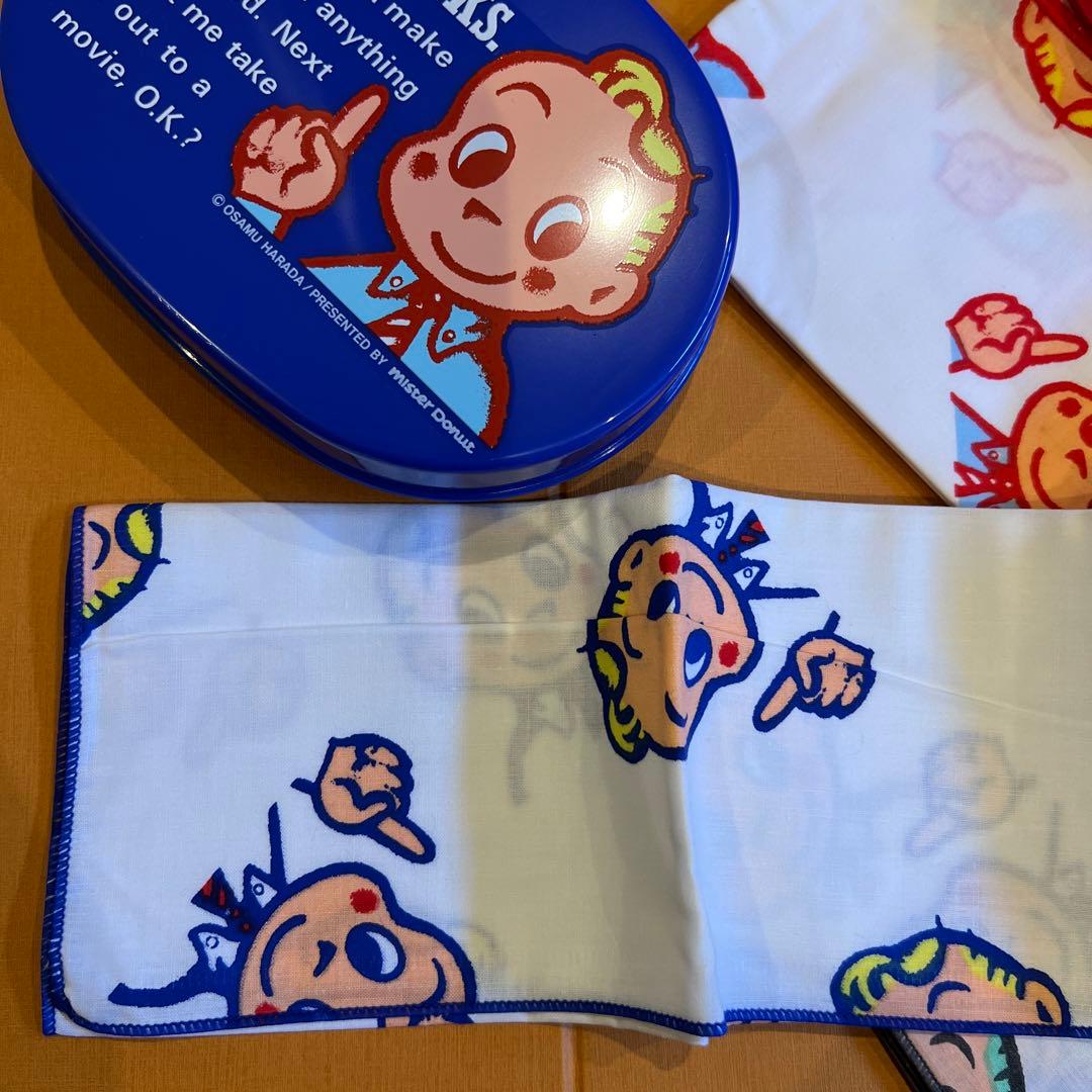 オサムグッズ　原田治　キャラクター弁当箱セット（青・赤・白）
