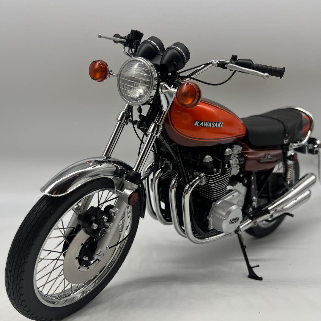 希少 AUTOart KAWASAKI 750RS Z2 1/6 バイクミニカー