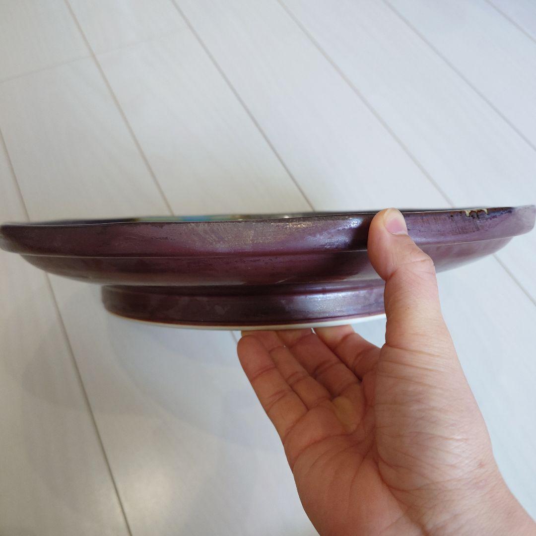 有田焼 堅窯 南蛮瑠璃流風 12角形