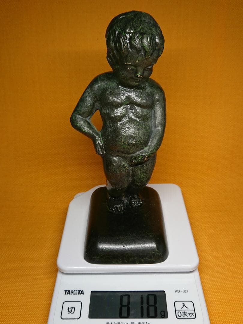【美品】人形　銅製　ブロンズ像　北欧　置物　インテリア　工芸品　美術品A2578