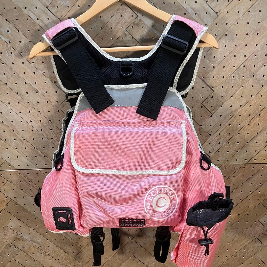 希少 ECLIPSE ピンク フィッシングベスト 女性専用