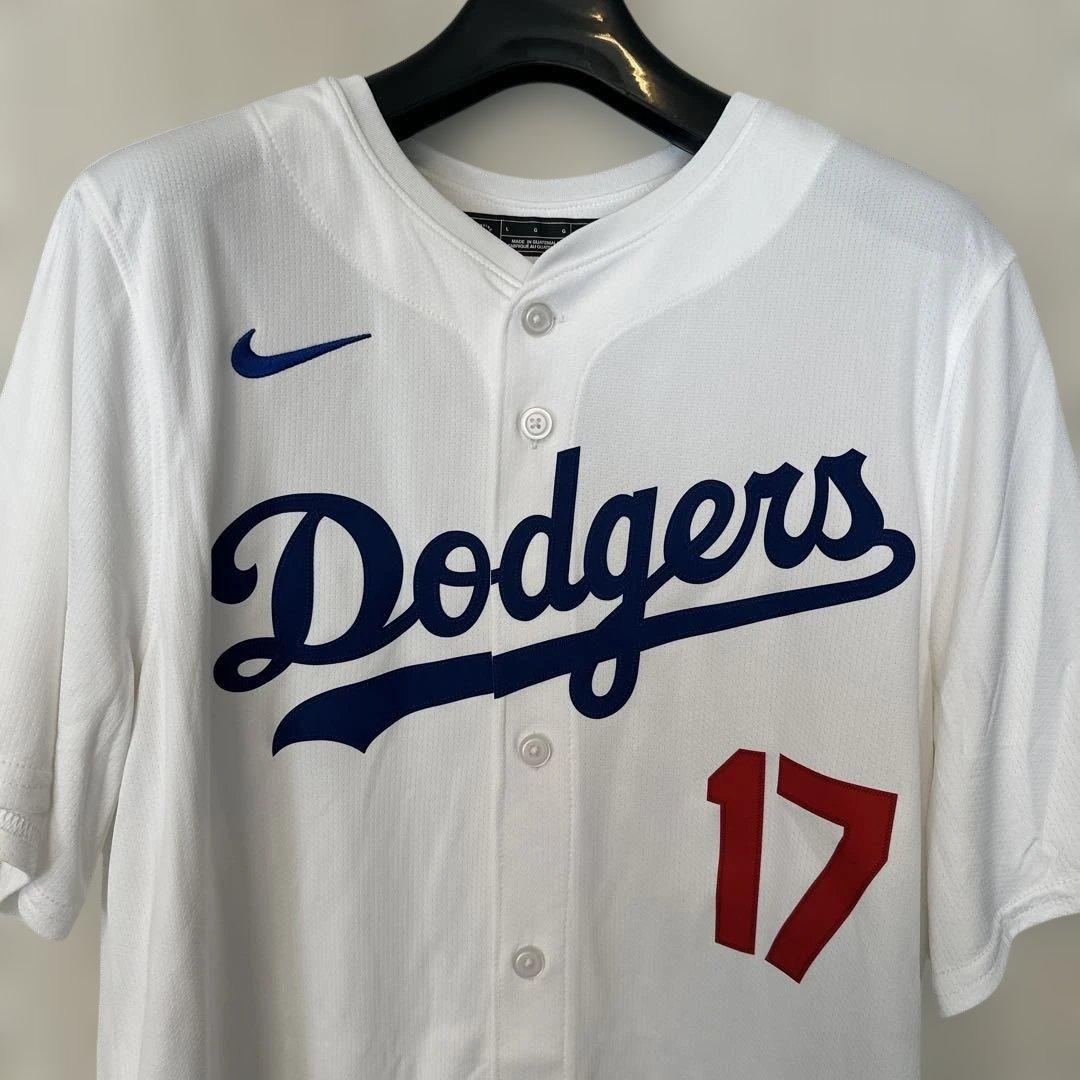 極美品 ナイキ　ロサンゼルス ドジャース 大谷ユニフォーム　17 Lsize