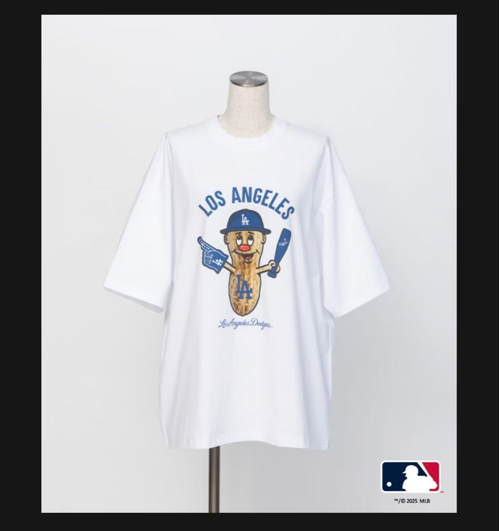 【MLB TEE】ロサンゼルス•ドジャース　　　　　　　Tシャツ　ホワイト
