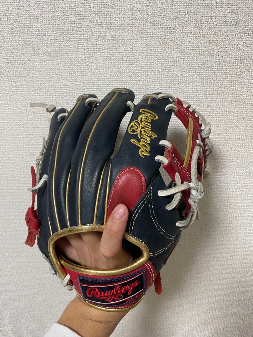 Rawlings Hyperus グローブ ネイビー/レッド