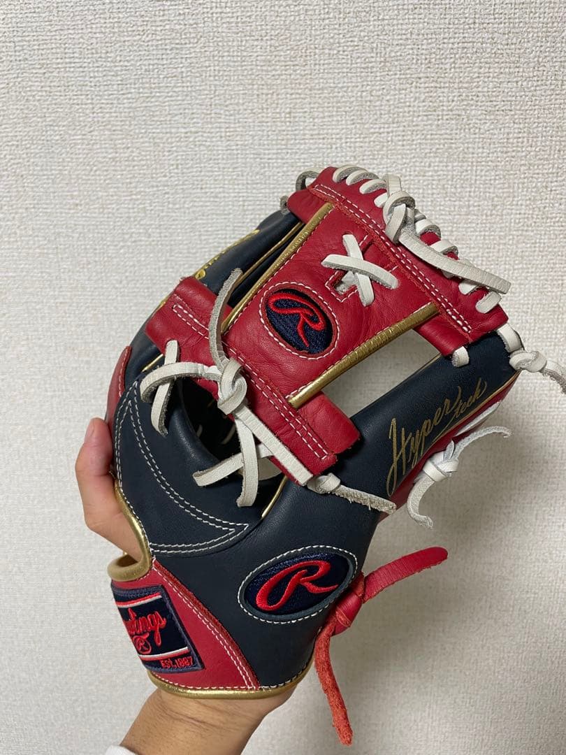 Rawlings Hyperus グローブ ネイビー/レッド