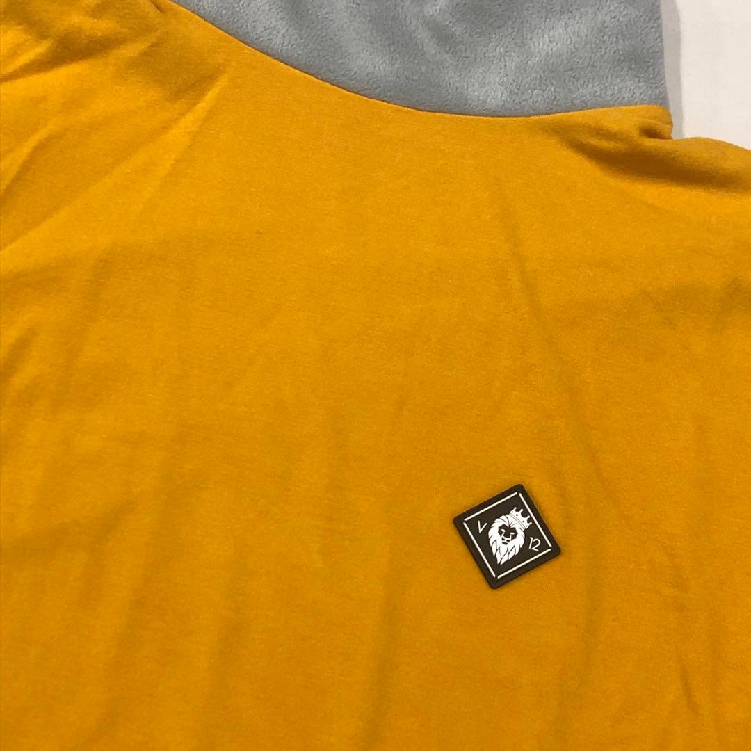 値下げ★V12 NECK FLEECE TOP ハイネックカットソー メンズXL