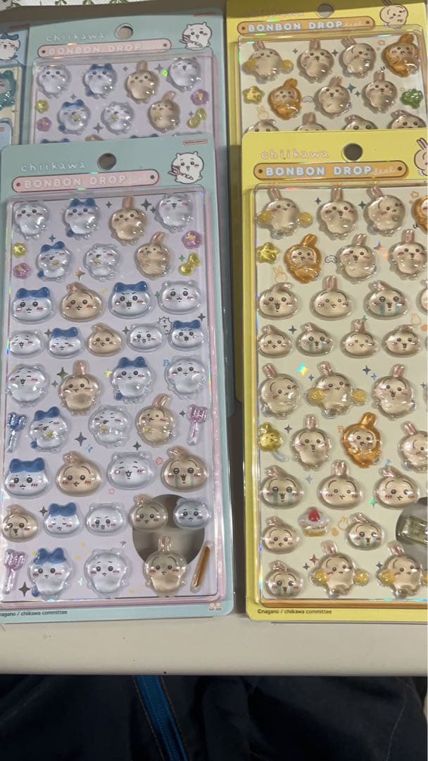 新品未開封　正規品　ボンボンドロップシール8パックセットハチワレちいかわうさぎ