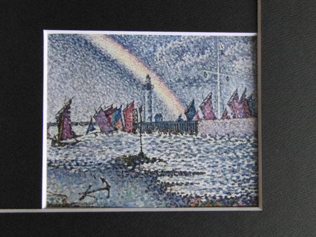 ポール・シニャック、オンフルールの港口、希少な画集より