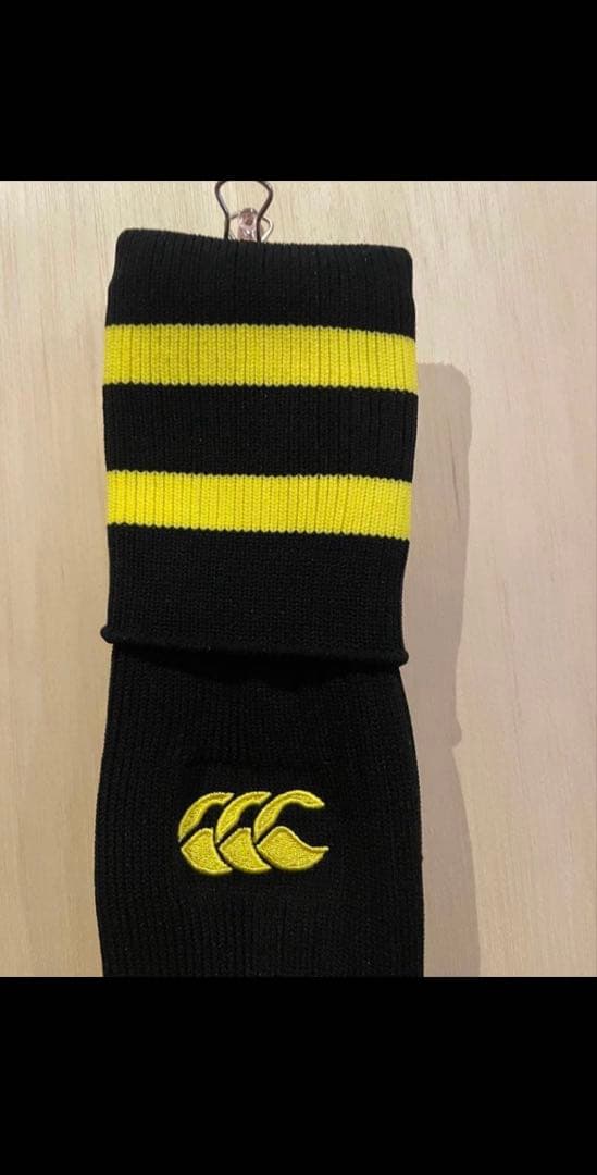★CANTERBURY★ 27~29cm 黒/黄2ライン 6足セット