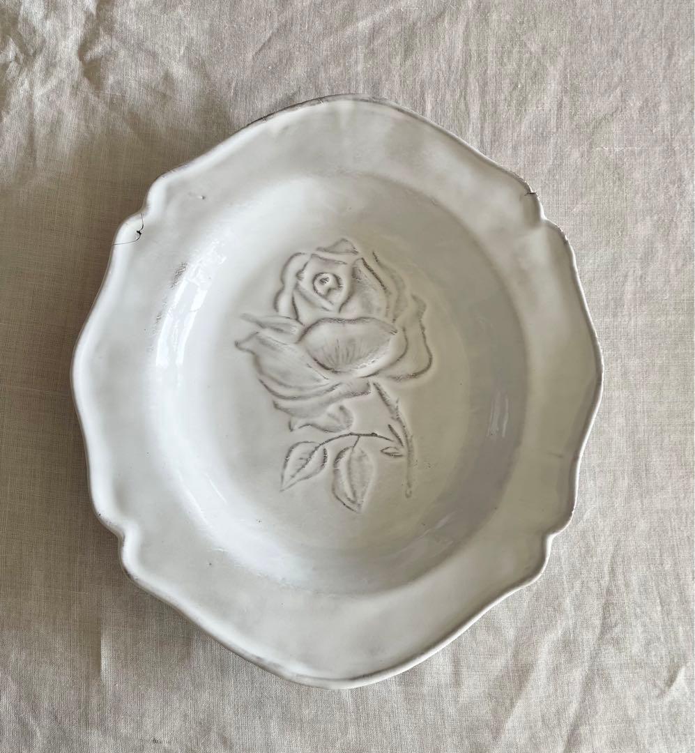 ASTIER de VILLATTE. アスティエ フルール　バラ　深皿　修復