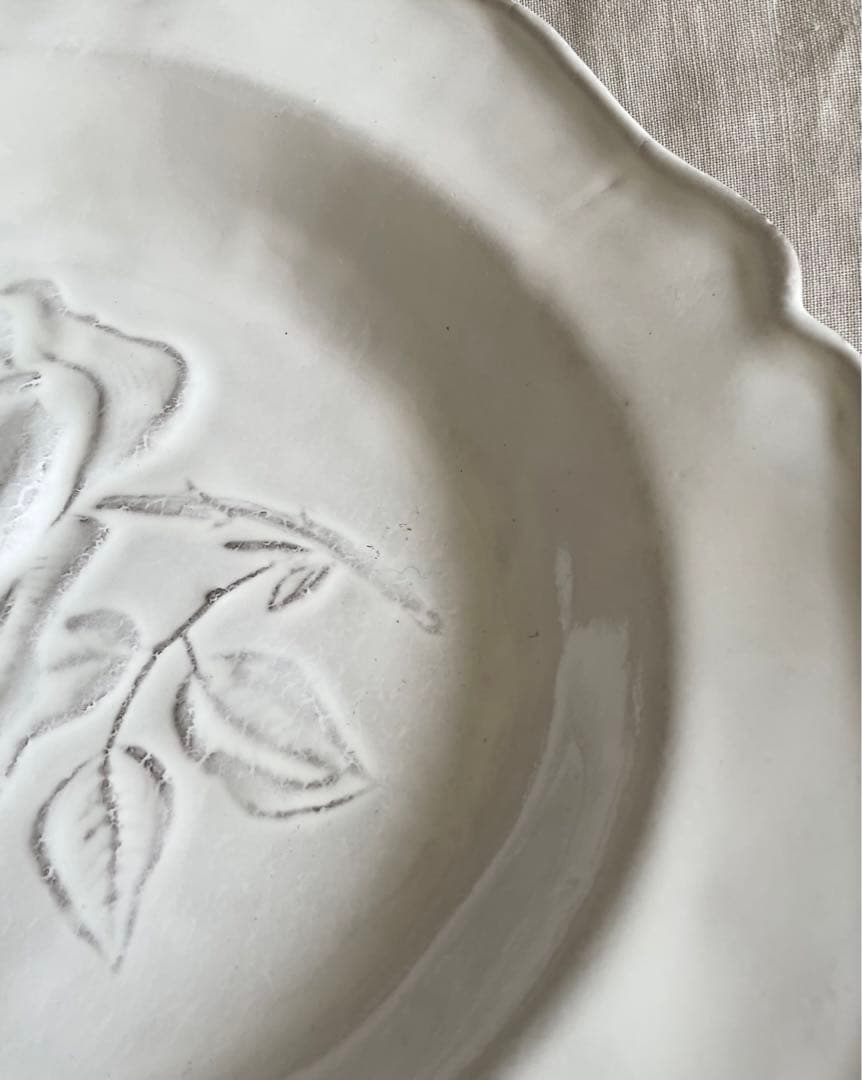 ASTIER de VILLATTE. アスティエ フルール　バラ　深皿　修復