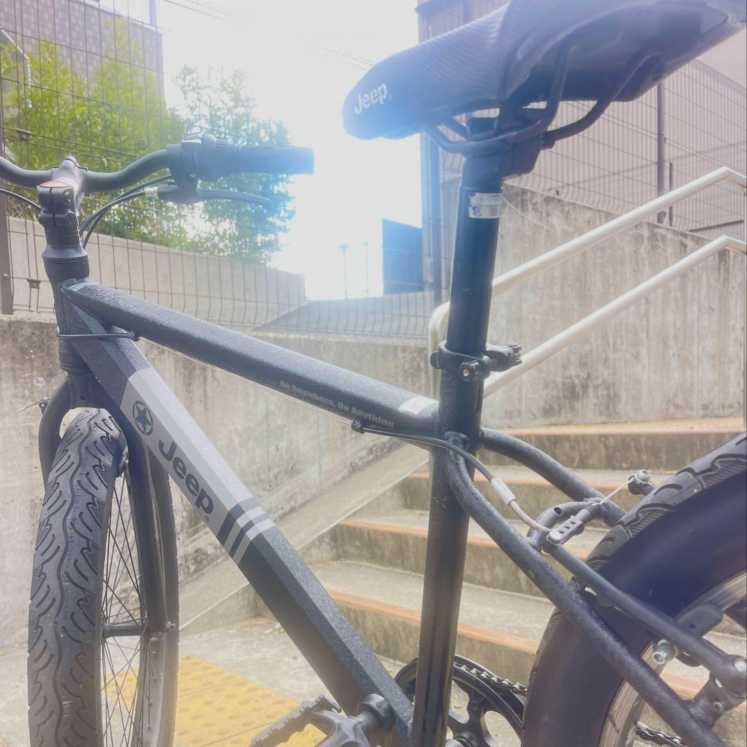 Jeep 26型セミファット 21-22モデル 黒 シート固着（股下92cm）
