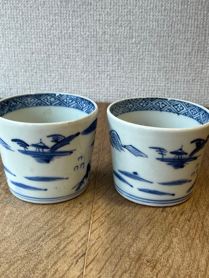 古い蕎麦猪口　そばちょこ　湯呑み　古雑貨　アンティーク　昭和レトロ
