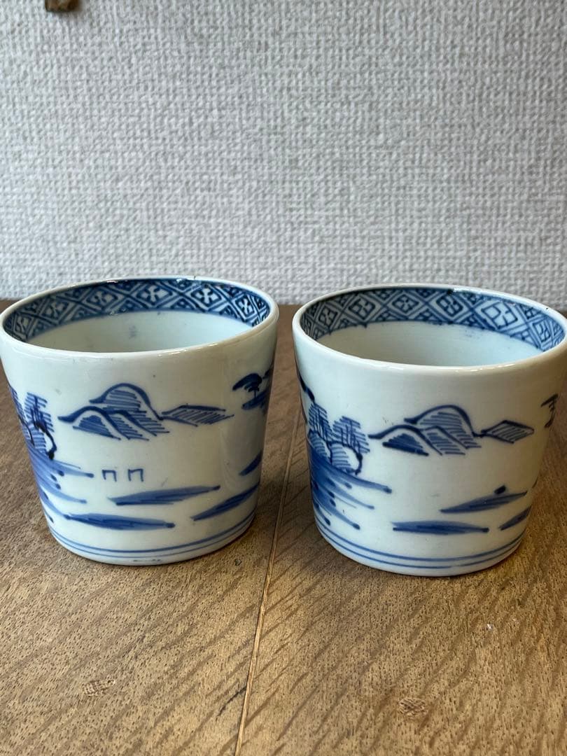 古い蕎麦猪口　そばちょこ　湯呑み　古雑貨　アンティーク　昭和レトロ