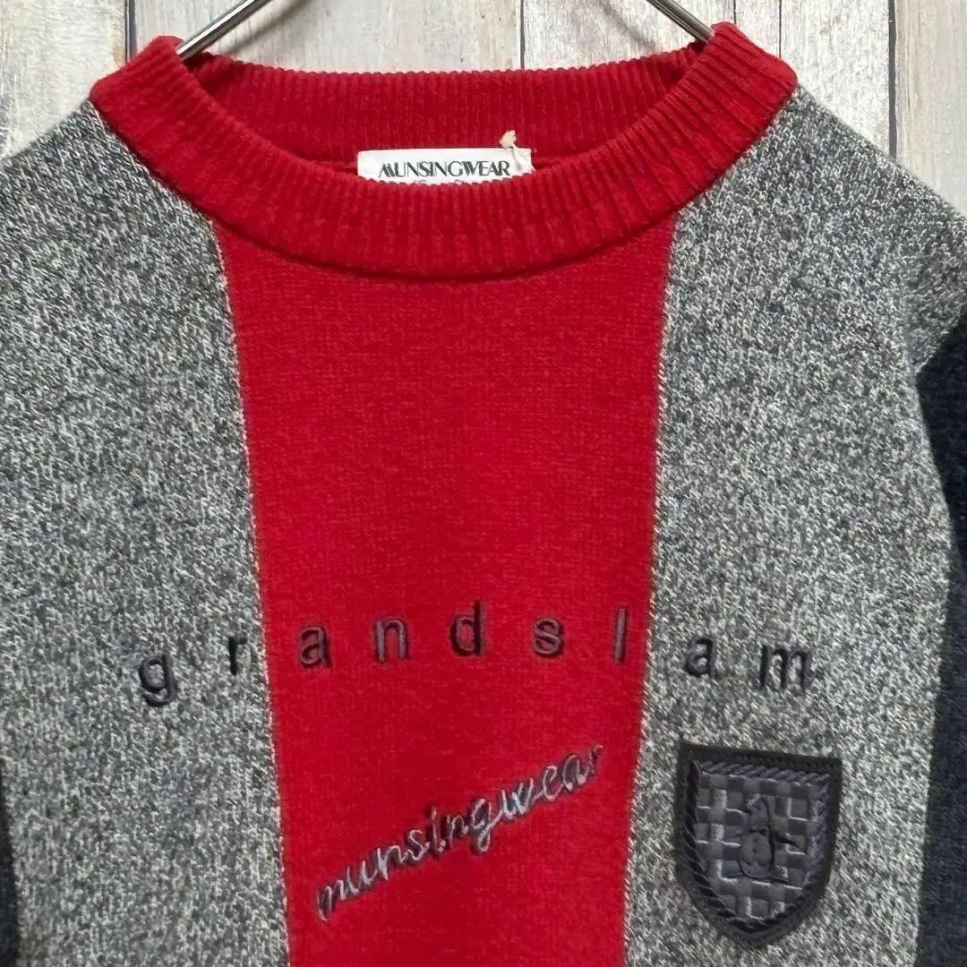 マンシングウェアMunsingwear セーター　ニット　ウール　ラム　LL