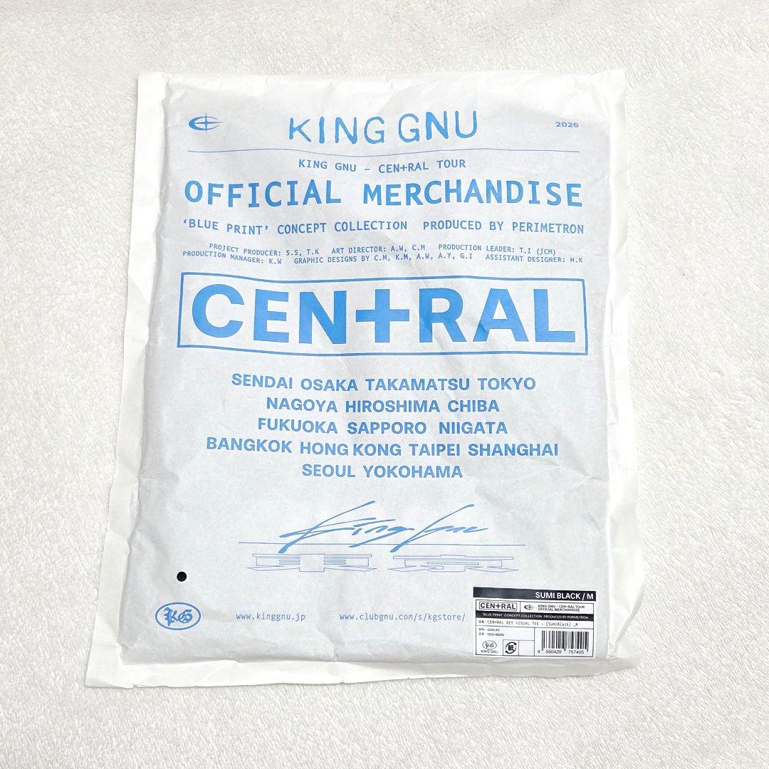 未開封 CEN+RAL セントラル キングヌー King Gnu ライブ 黒 M