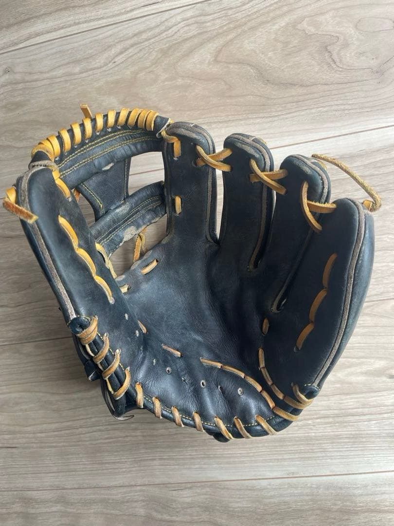 久保田スラッガー　硬式野球グローブ 黒　内野用　大和モデル