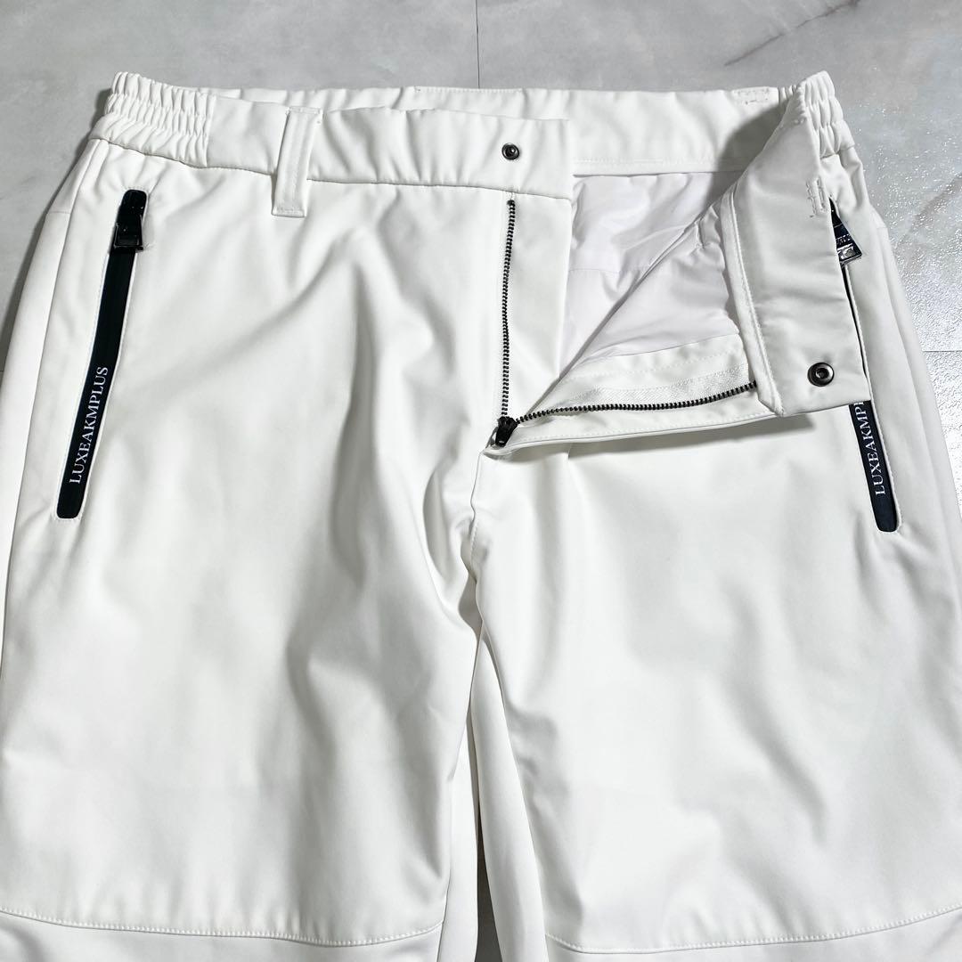 A18918 極美品 LUXEAKMPLUS ウィンドプルーフパンツ 白 L