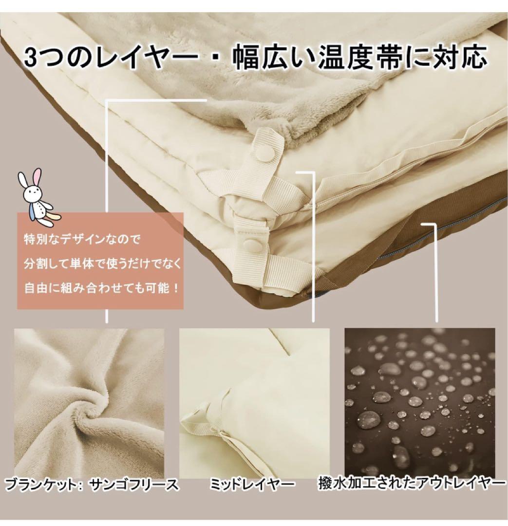 Naturehike シュラフ 寝袋 多層 4シーズン 封筒型 マルチレイヤー