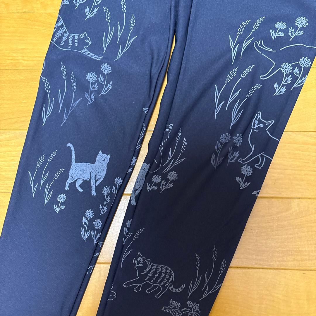 tejas テジャス　猫　猫柄　ヨガレギンス　S 美品