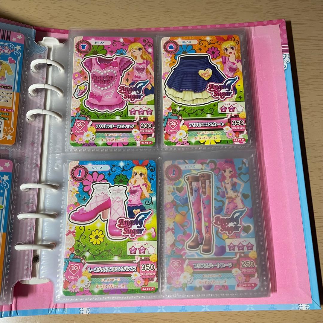 アイカツ エンジェリーシュガー バインダー、カード27枚 、リフィル 星宮いちご