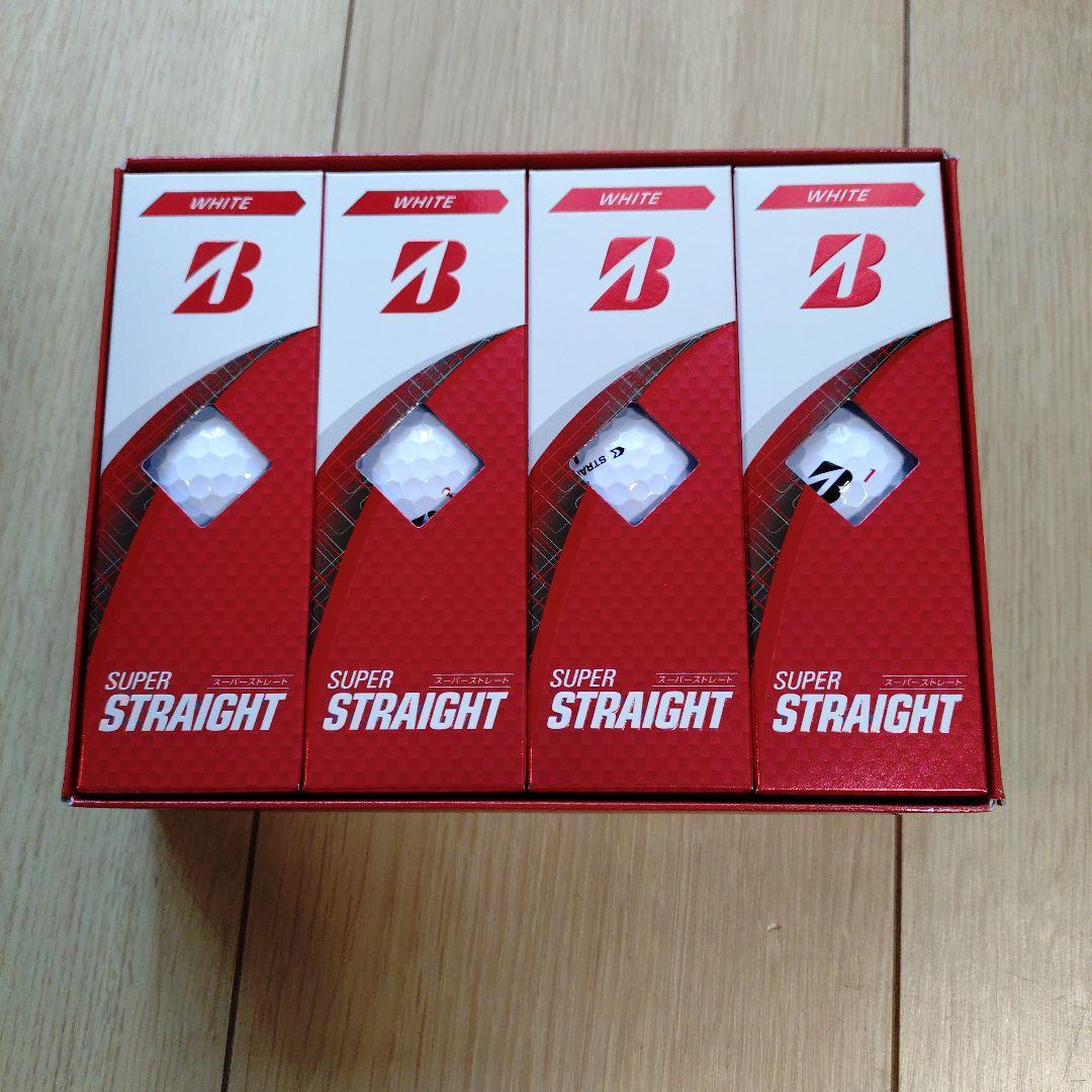 【新品】☆ブリヂストン スーパーストレート2025年モデル　ホワイト2ダース☆
