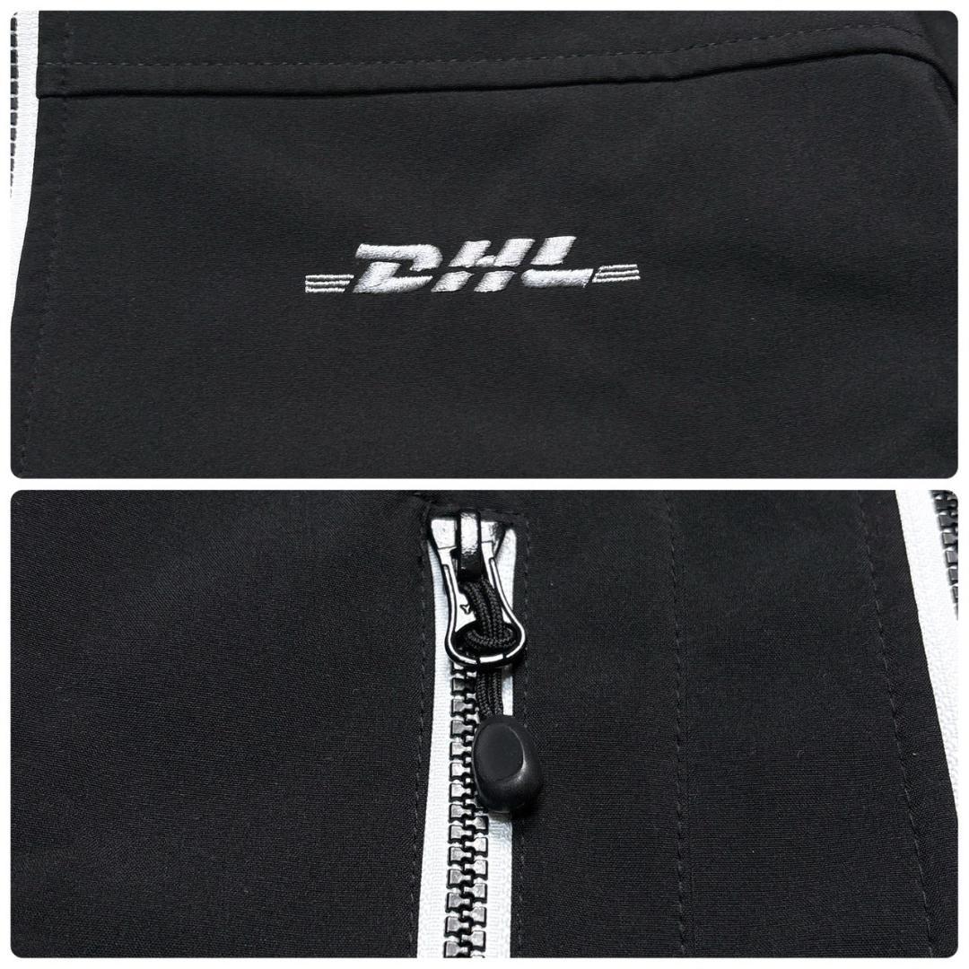 CLIQUE フランス DHL企業ロゴ フルジップジャケット 黒　XL トリコ