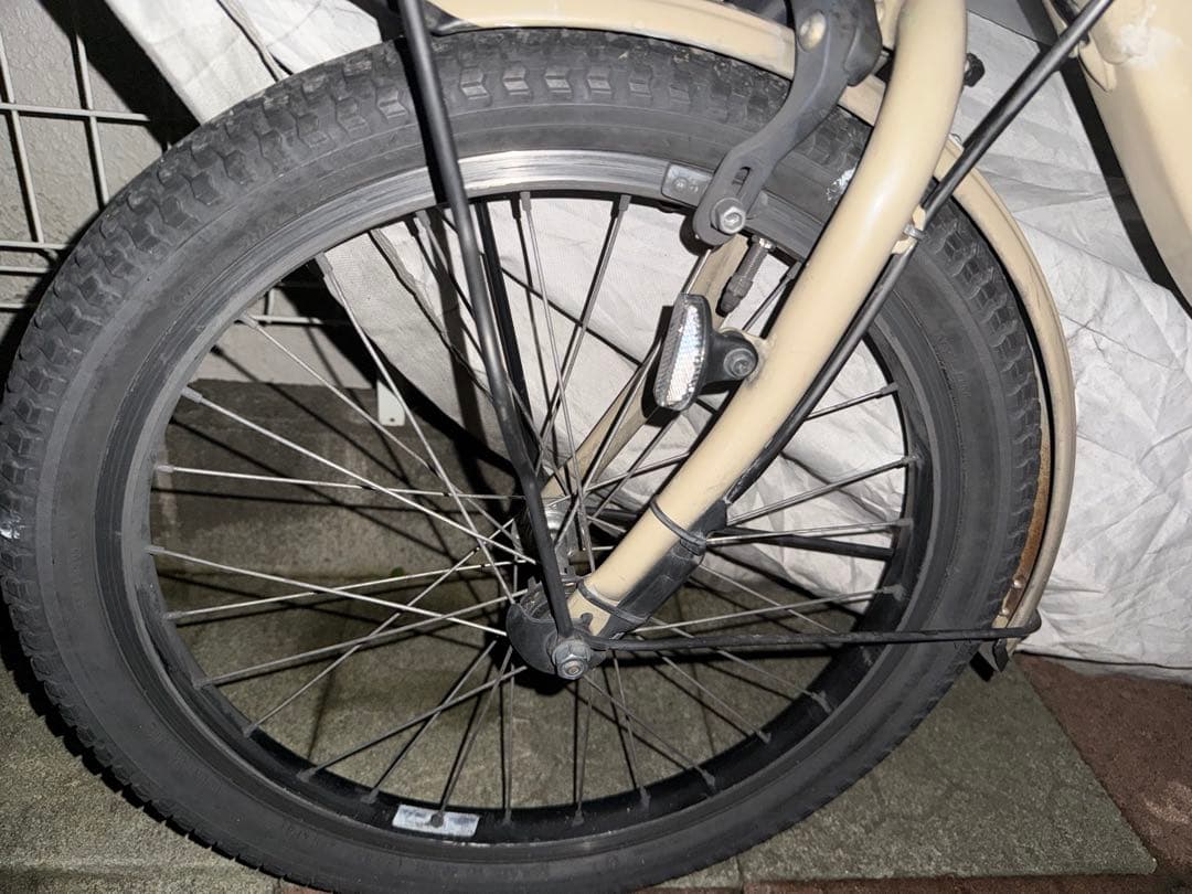 電動アシスト自転車 チャイルドシート付き ベージュ