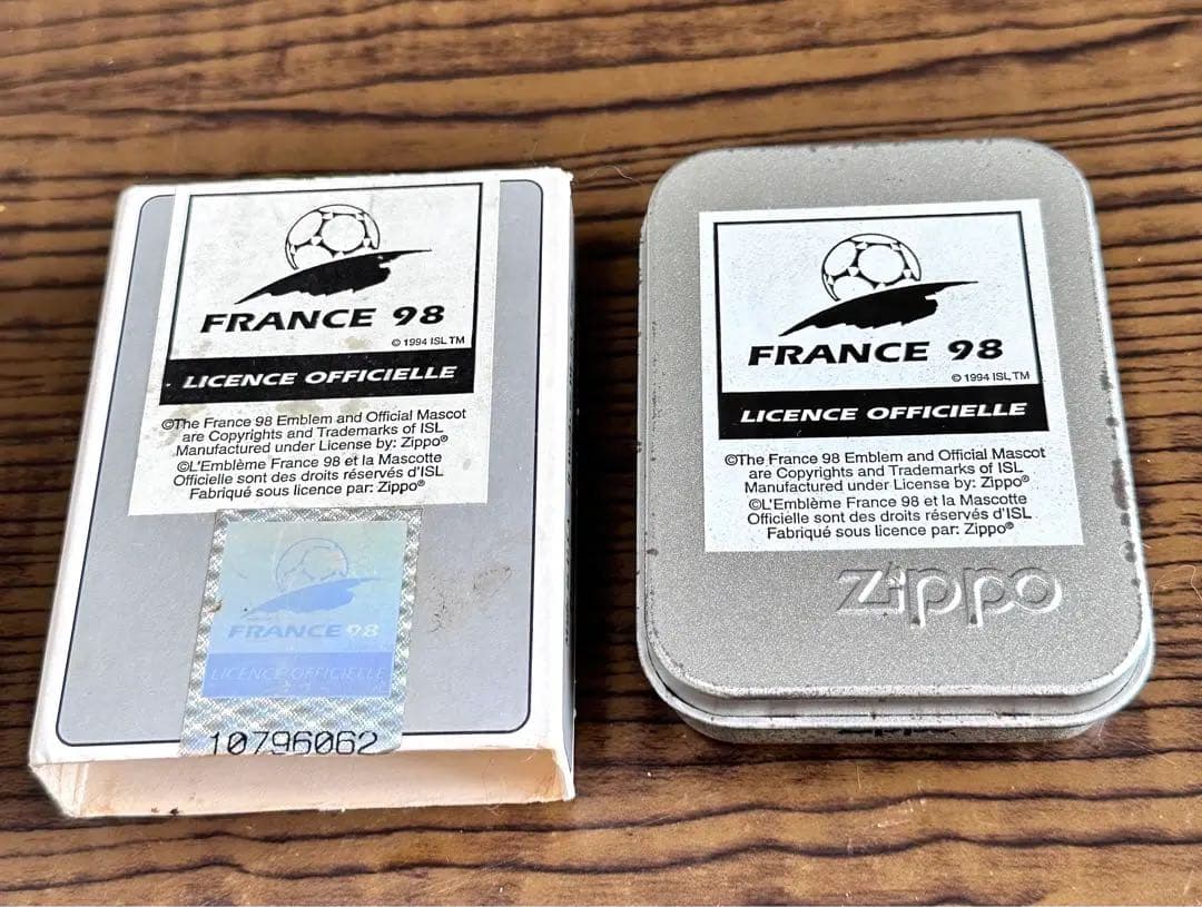 サッカーFRANCE98 ジッポー　オフィシャルライセンス　記念