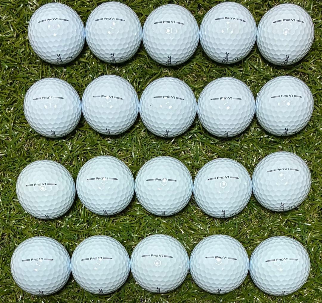 値下げ！423★Sランク★タイトリスト ProV1 ロストボール ホワイト20球