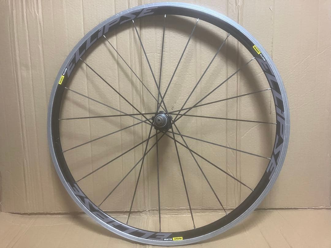 ジャンク MAVIC ELLIPSE ピストホイール 前後 エリプス 競輪