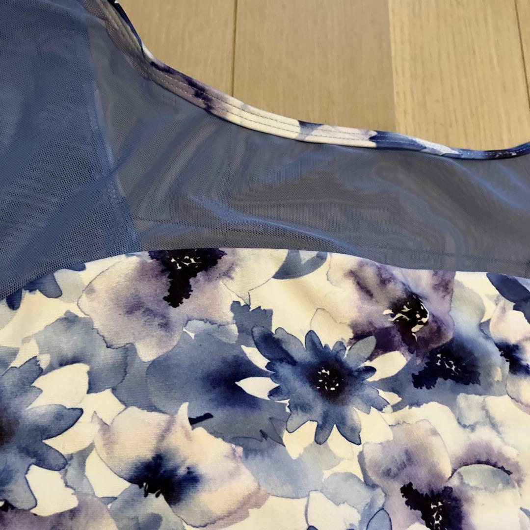 ★美品！希少！チャコット　美しいバレエレオタード　ブルーメッシュ　M ★